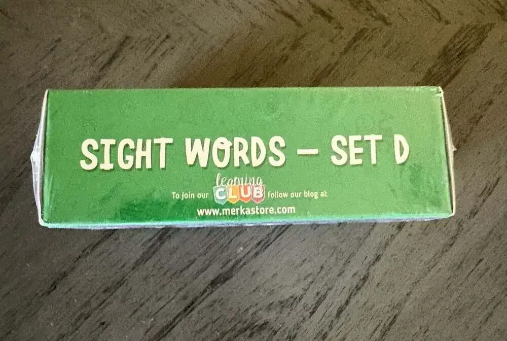 Merka Sight Words Flash Cards Set D - 150 Words Educational Learning Game